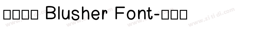 免费获取 Blusher Font字体转换